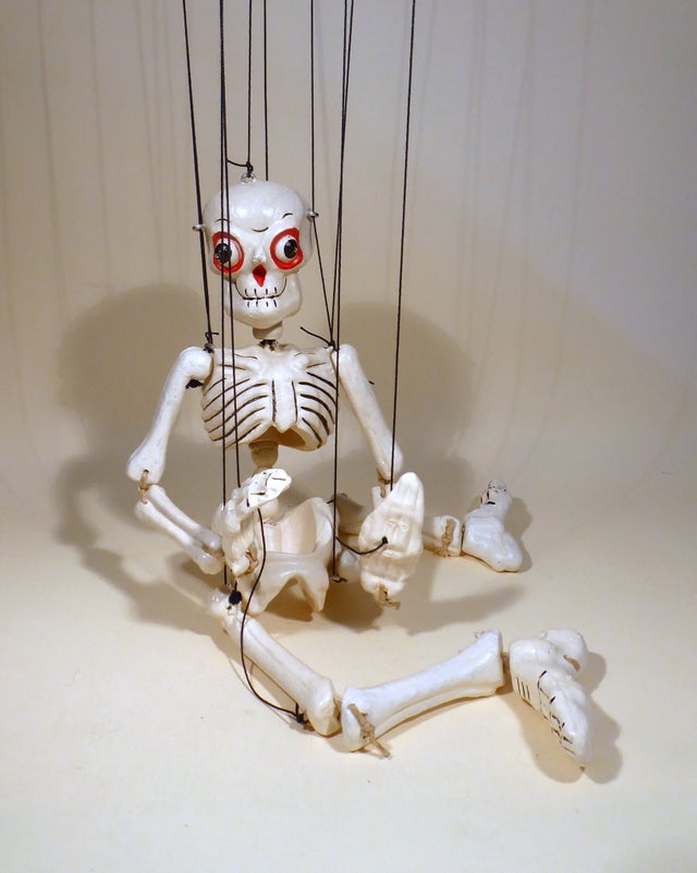 Marionnette à main - Puppet Skeleton